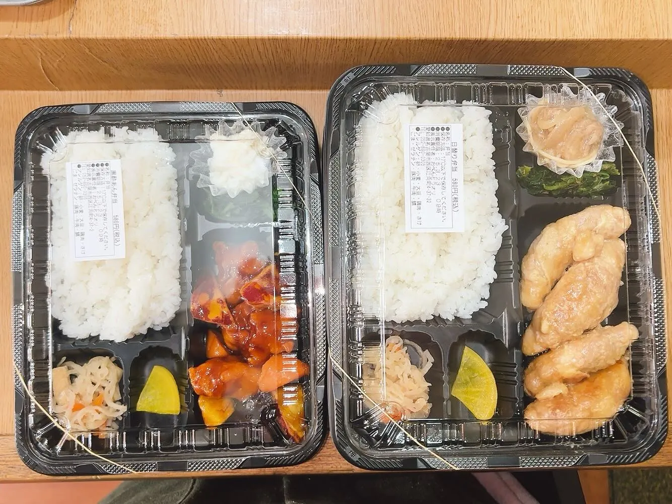 3/22 日替り弁当4個・黒酢あん弁当1個